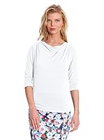 Blueberry Camiseta Manga Larga Bella (Blanco)