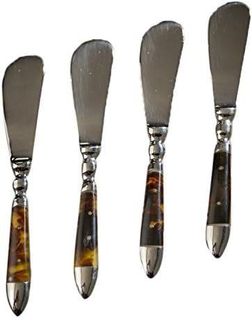 Mothology, Set of Four Cocktail Spreaders with Mock Tortoise Handles