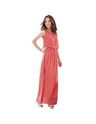 Chiffon Ankle Length Sleeveless  Dress