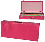 Hot Pink Basket Weave-Mah Jong Set