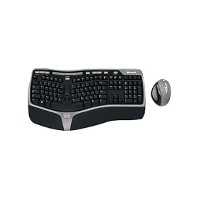 Microsoft Natural Ergonomic Desktop 7000: wireless keyboard , mouse