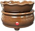 2 in 1 Chocolate Brown Ceramic Candle Warmer