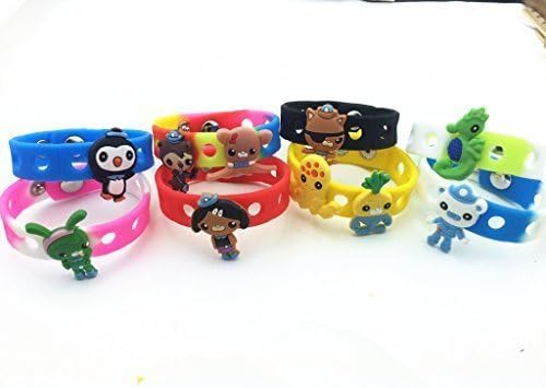 18pcs the Octonauts (10 Shoe Charms + 8 Bracelet) & Wristband Toys Party Gifts by Shoe Charmers