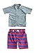 SwimZip Stud Muffin - UV Sun Protective Rash Guard Swimsuit Set Swimwear