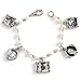 Memory Maker Pearl Beaded Photo Frame 5 Charm title=