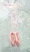 Pink Rose & Sequin Ballet Dance Slipper Shoes Christmas Ornament