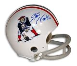 Stanley Morgan Autographed/Hand Signed New England Patriots Throwback Mini Helmet