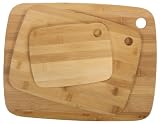 Core Bamboo Classic Cutting Board Combo Pack, Natural, Small/Medium/Large