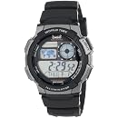 Casio Men's AE1000W-1BVCF Silver-Tone and Black Digital Sport Watch