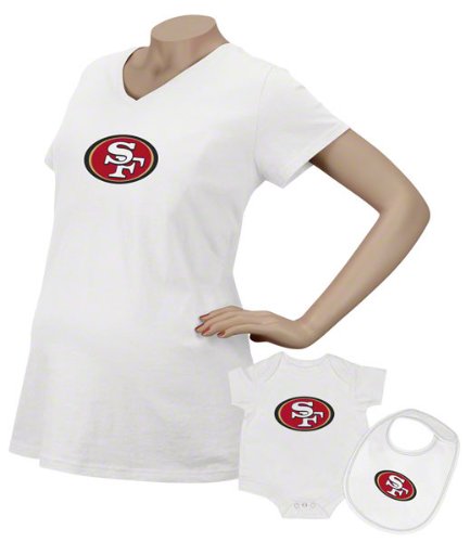 Reebok San Francisco 49ers Women's Maternity Top & Infant Set Small