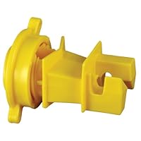Zareba YRP25N Electric Fence Yellow Rod Post Insulator, 25-Pack
