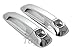 MaxMate Fits 03-09 Dodge Ram 2500/3500/HD/02-08 Ram 1500/09-11 Chevy Spark Chrome 2 Doors Handle Cover with Passenger Key Keyhole