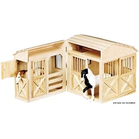 Folding Wooden Horse Stable By Melissa and Doug by Melissa & Doug