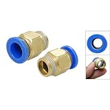 Buy Amico 12 x 16.5mm Straight Connector Push In Male Fittings by uxcell
