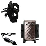 Sony Ericsson z555a Auto Vent Holder with Car Charger - Uses Gomadic TipExchange