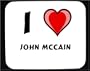 I love John McCain Decorated Mouse Pad