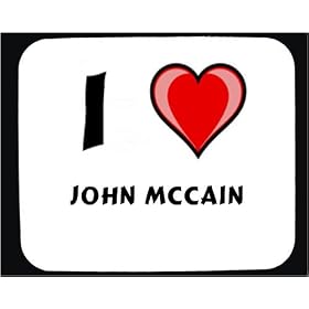 I love John McCain Decorated Mouse Pad