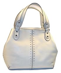 Michael Kors Astor Leather Vanilla "Grab" Handbag
