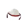 Tea Collection Baby Daily Tea Check Stripe Reversible Hat, 3-6 Months - Embers