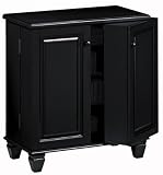 Multi-media Cabinet W/strg Drs 12-shelf Rubbed Black
