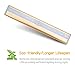 QPAU Stick-on Anywhere Portable Super Bright 10 LED Wireless Motion Sensing Closet Light Cabinet LED Night Light/Step Light/Stairs Light w 3M Magnetic Strip (Battery Operated)-Gold