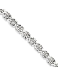 Sterling Silver Diamond Bracelet