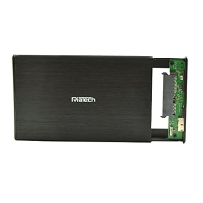 RiaTech Ultra Slim USB 3.0 to 2.5-Inch SATA External Aluminium Hard Drive FlowerPrint Enclosure Case for 7mm &amp;...