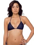 American Apparel Faux Denim Triangle Bikini Top