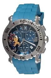 Chopard Women's 288499-3018 Happy Sport Fish Chronograph Light Blue Dial Watch