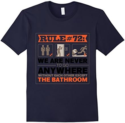 Men's RULE 72 - WE ARE NEVER TO GO ANYWHERE - FUNNY MUSICAL SHIRT XL Navy