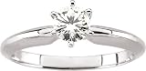 14 karat white-gold Moissanite Solitaire Engagement Ring