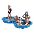 Paradiso Toys 703 - Sand-/Wassermuschel blau 2-tlg., ca. 101 x 87 x 19,5 cm