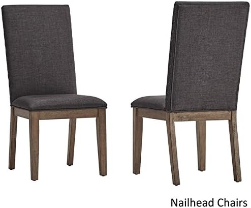Voyager Wingback Nailhead Tufted Dining Chairs ( Set of 2), Nailed Side Chairs