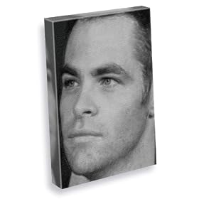 CHRIS PINE - Canvas Print (A5 - Signed by the Artist) #js003