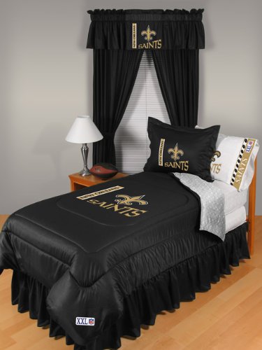 Best Quality New Orleans Saints Shower Curtain Black By Pem America
