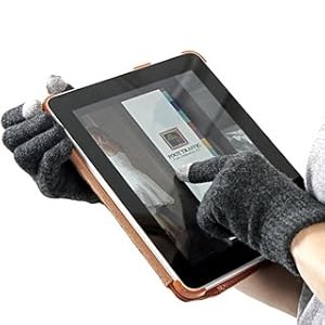 Foot Traffic Women Smart Gloves For Touch Screens - Dark Grey