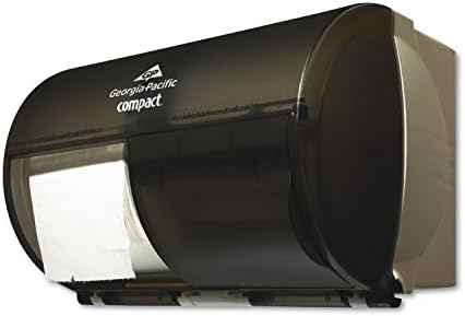 Compact Tissue Dispenser - Side-by-Side Double Roll - 6,000 Sheet Capacity