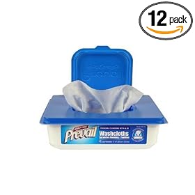 Prevail Washcloths, Large, 48 Washcloths (Pack of 12)