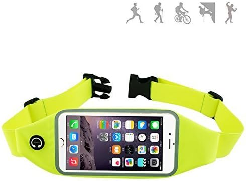 Waist Belt, WPPE Exercise+, Fitness Pack for iPhone Samsung LG up to 4.7 Inch, Perfect for Walking Running, Green