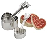 RSVP International HART-4 Heart-Shaped Measuring Cups 4-pc.