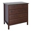 Roxanne 4 Drawer Dresser in Espresso Finish By Da Vinci Baby Furniture