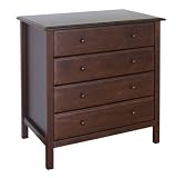 Roxanne 4 Drawer Dresser in Espresso Finish By Da Vinci Baby Furniture