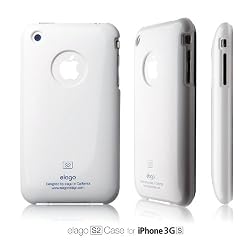 elago S2 Case for iPhone 3G/3GS (High Glossy) - White + Universal Dock Adapter included