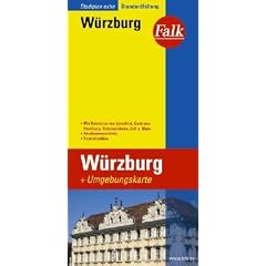 Falk Stadtplan Extra Standardfaltung W�rzburg
