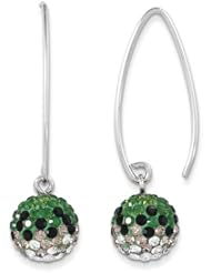 Sterling Silver Swarovski Elements Philadelphia Spirit Ball Earrings
