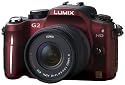 Panasonic Lumix DMC-G2 12.1 MP Live MOS Interchangeable Lens Camera with 3-Inch Touch Screen LCD and 14-42mm Lumix G VARIO f/3.5-5.6 MEGA OIS Lens (Red)