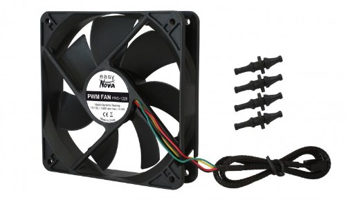 EASYNOVA PWM Luefter PRO-1225 120x120mm PWM Fan Hydro Dynamic Bearing 9 bis 24 dB(A) 500 b Preisvergleich