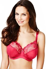 Underwired Maximum Support Embroidered DD-G Bra