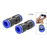 Buy Amico 2 PCS 12 x 12mm Push In One Touch Straight Fittings by uxcell