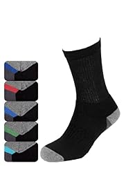 5 Pairs of Cotton Rich Sole Design Sports Socks with Stay New™